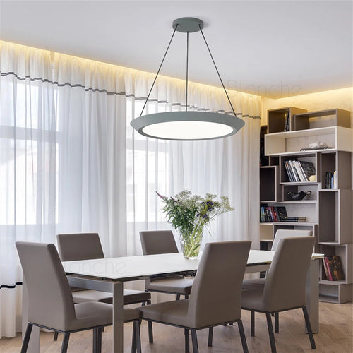suspension moderne led ronde pour éclairage intérieur décoratif - vue 7 sur 10