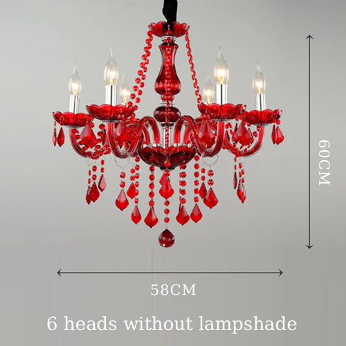 lustre en cristal de luxe pour mariage et restauration - vue 9 sur 13