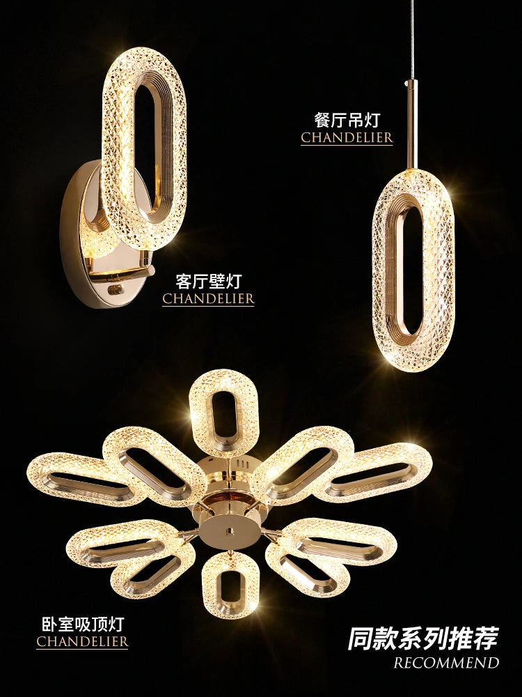 applique murale à led abat-jour diamant design moderne pour intérieur - vue 6 sur 8