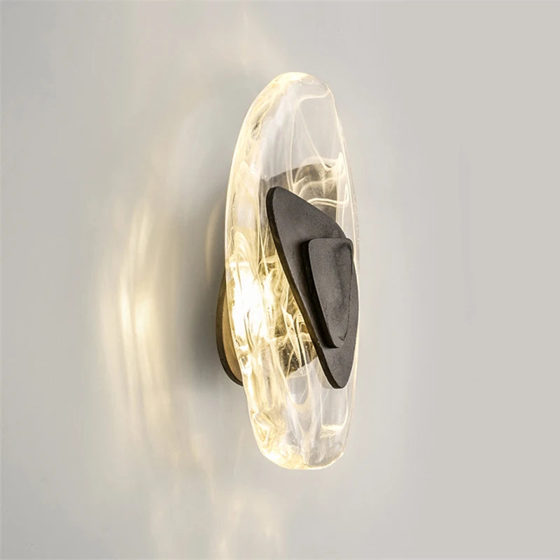 applique murale led en cristal nordique pour divers espaces - vue 2 sur 8