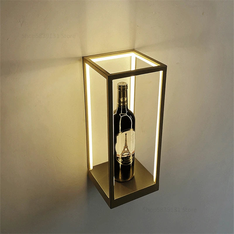 applique murale led moderne cube créatif décoration murale - vue 4 sur 7