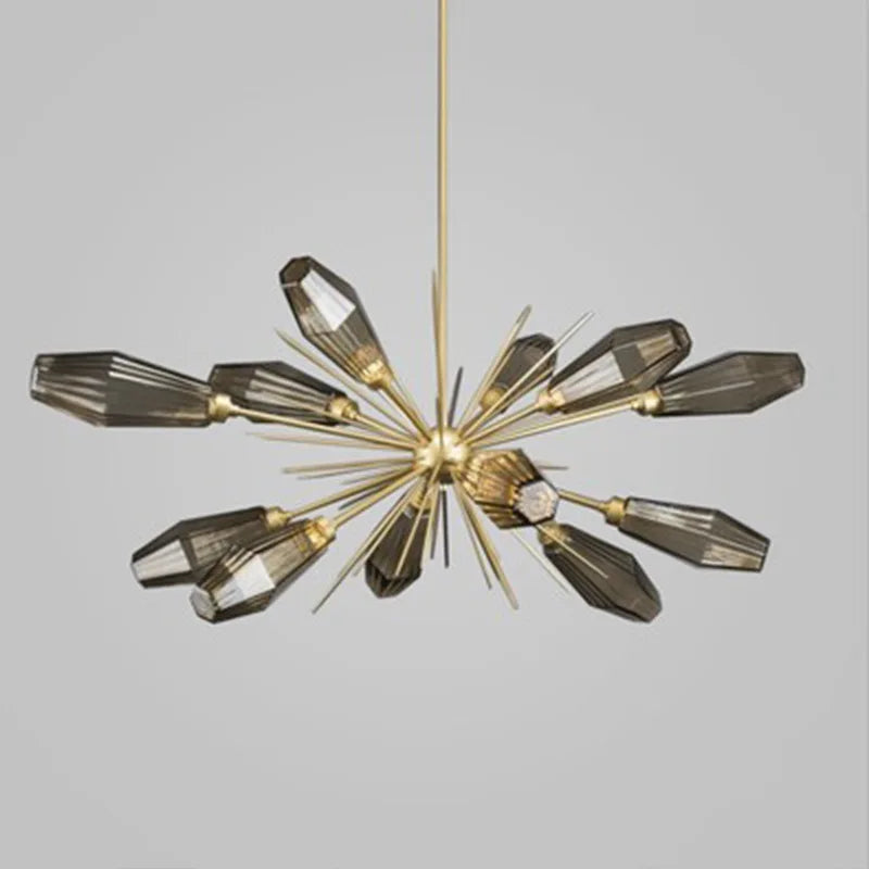 lustre créatif en verre design moderne et artistique - vue 4 sur 8