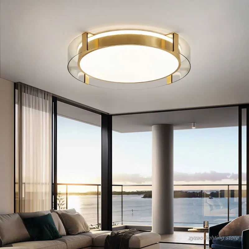 plafonnier en cuivre design moderne pour décoration intérieure créative - vue 4 sur 9