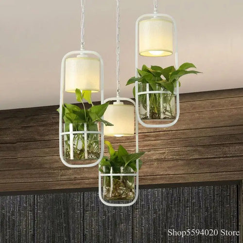 suspension industrielle simple art fer moderne chinoise - vue 3 sur 13