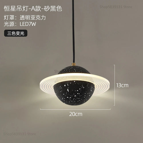 suspension modernes en ciment led pour restaurant barre lumineuse - vue 11 sur 23