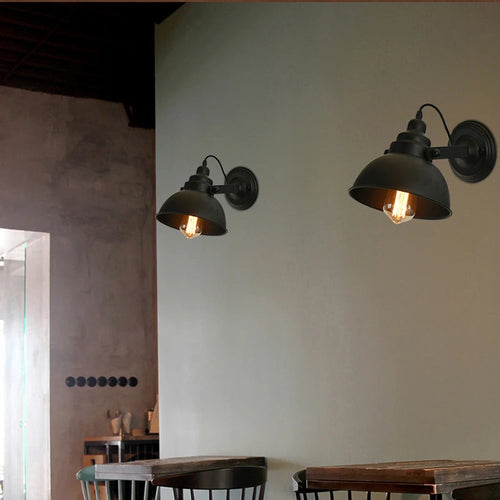 applique murale vintage industrielle ajustable style loft rétro - vue 4 sur 9