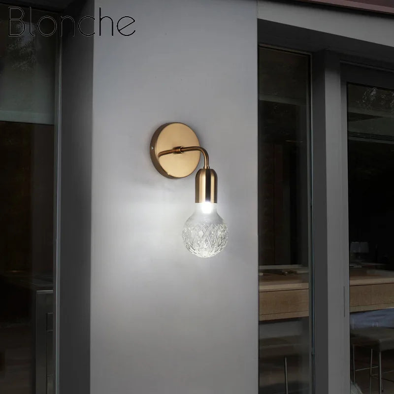 applique murale en laiton style rétro pour décoration moderne - vue 3 sur 10