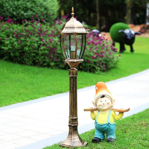 lampe de jardin rétro européenne étanche pour extérieur - vue 4 sur 8