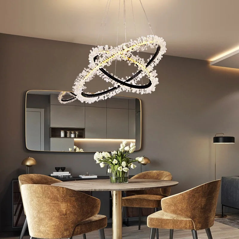 suspension en cristal design nordique pour intérieur moderne - vue 4 sur 21