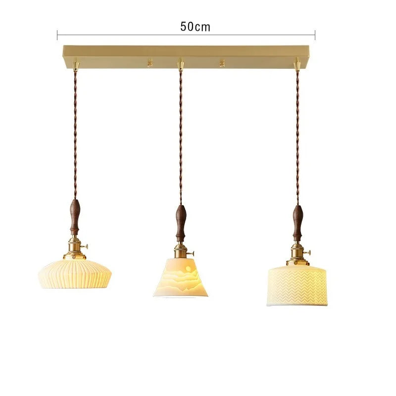 Suspension en bois et céramique nordique - vue 14 sur 30