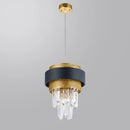 lustre en cristal de luxe design postmoderne pour intérieur élégant