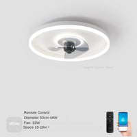 plafonnier moderne avec ventilateur et leds 3 couleurs