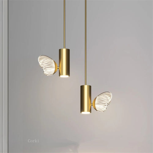 suspension en cristal papillon pour décoration élégante - vue 2 sur 8