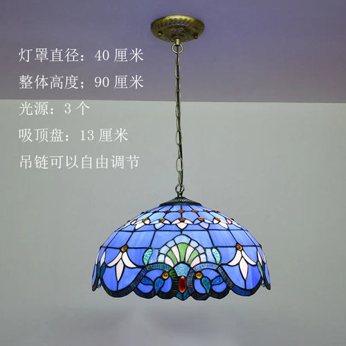 suspension baroque en verre teinté pour intérieur élégant - vue 9 sur 15