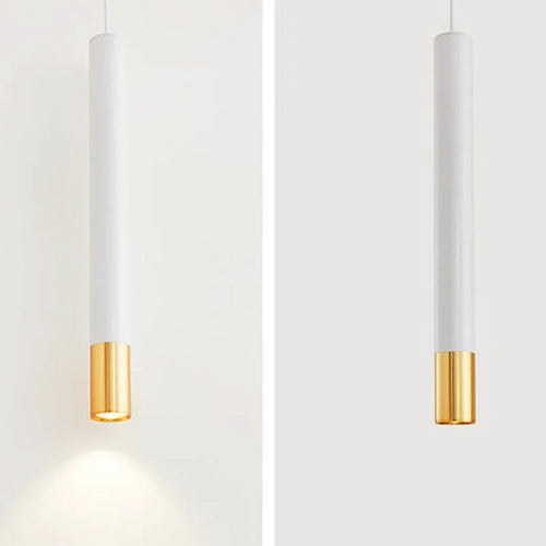 Suspension LED Nordique Dimmable Longue Tube Lampe Décoration Cylindre Tuyau Suspension Cuisine Lampe Lumière Salon - vue 3 sur 7