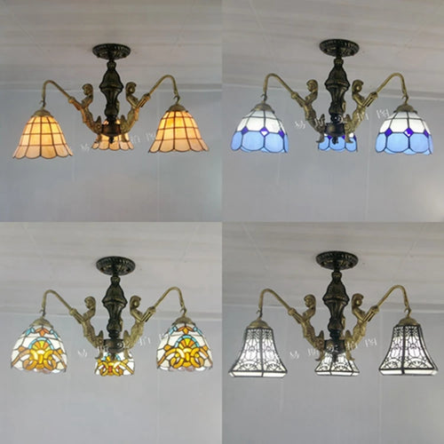 lustre méditerranéen tiffany sirène pour intérieur créatif - vue 2 sur 17