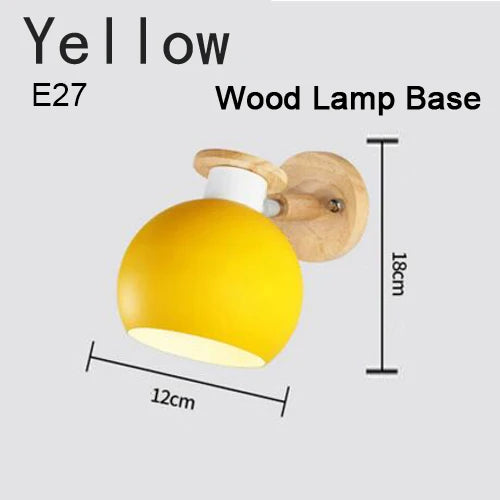 applique murale moderne en fer et bois à led - vue 14 sur 17