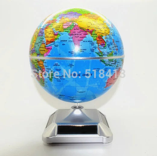 globe solaire rotatif éducatif cadeau d'anniversaire unisexe décoratif - vue 2 sur 4