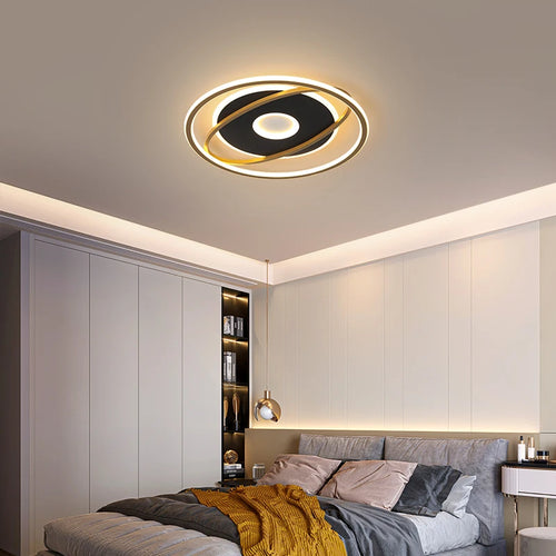 plafonnier led design moderne ultra fin pour intérieur décoratif - vue 4 sur 11