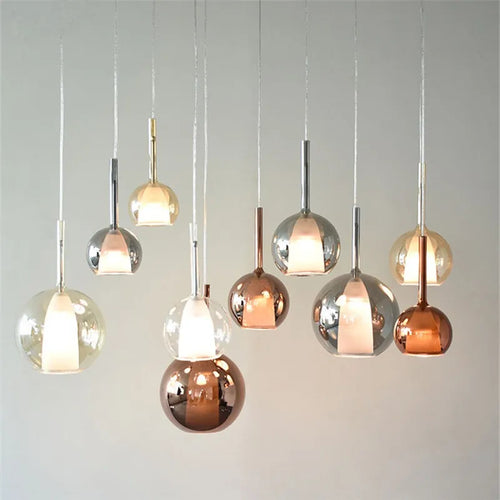 Suspension design moderne nordique en verre design penta glo - vue 4 sur 14