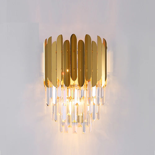 applique murale en cristal moderne design lumineux et élégant - vue 3 sur 6