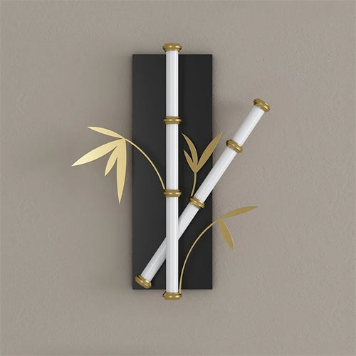 applique murale imitation bambou acrylique style chinois moderne - vue 7 sur 10