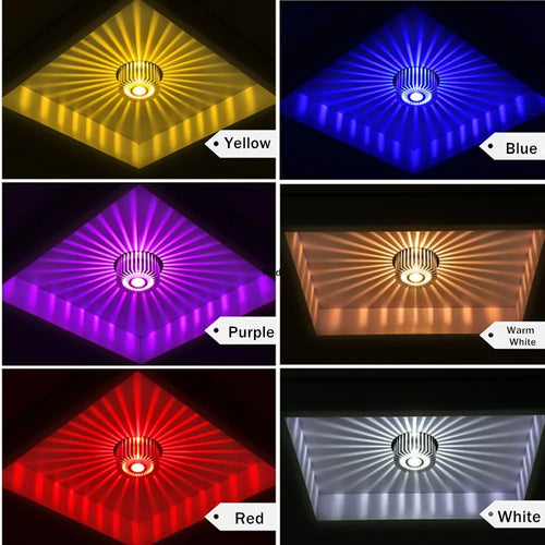 plafond moderne avec lampe encastrée led artly créative - vue 7 sur 13