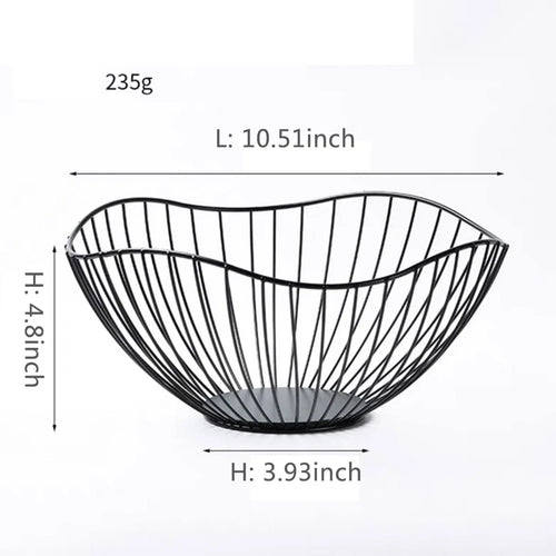 bols de rangement modernes en métal pour collations et fruits - vue 8 sur 17