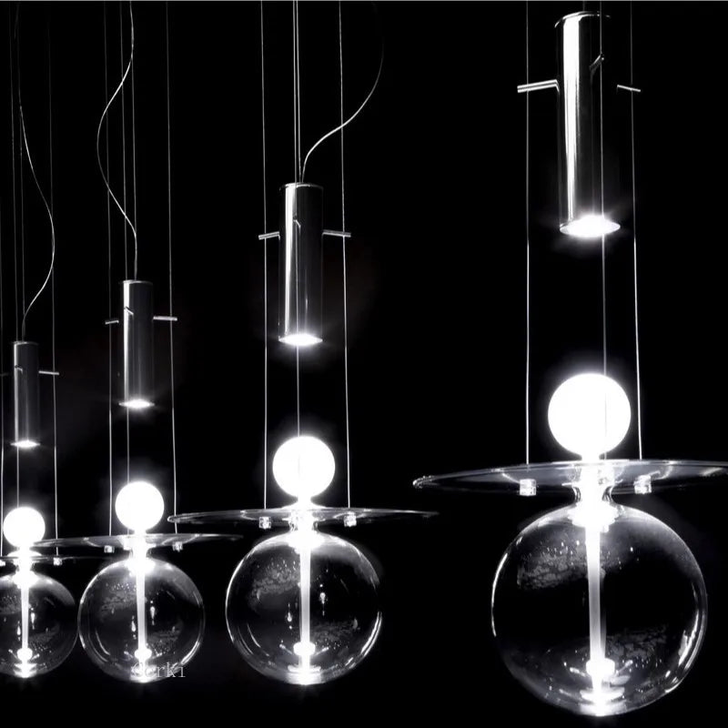 suspension en verre design nordique pour intérieur décoratif - vue 4 sur 8