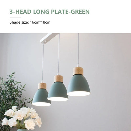 Lustre nordique bois 3 têtes décor - vue 20 sur 26