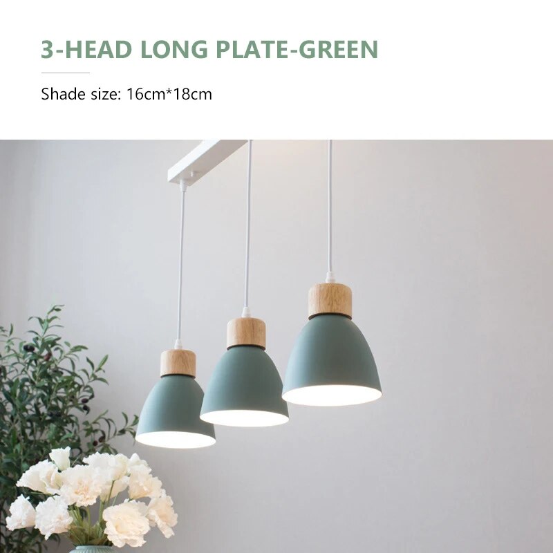 Lustre nordique bois 3 têtes décor - vue 20 sur 26