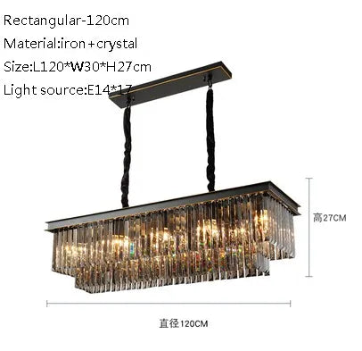 lustre moderne en cristal pour restaurant et bar élégant - vue 13 sur 15