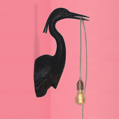 Applique tête d'animal nordique salon chambre chevet étude fond applique personnalité créative chambre d'enfant grue l - vue 2 sur 9