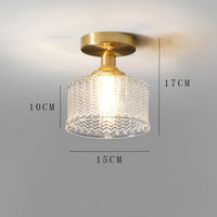 plafonnier en cuivre design moderne pour intérieur original
