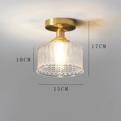 plafonnier en cuivre design moderne pour intérieur original