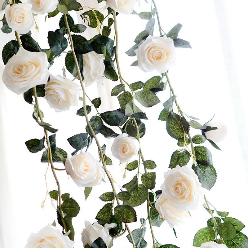 guirlande de lierre artificielle en soie pour mariage décoratif - vue 9 sur 9