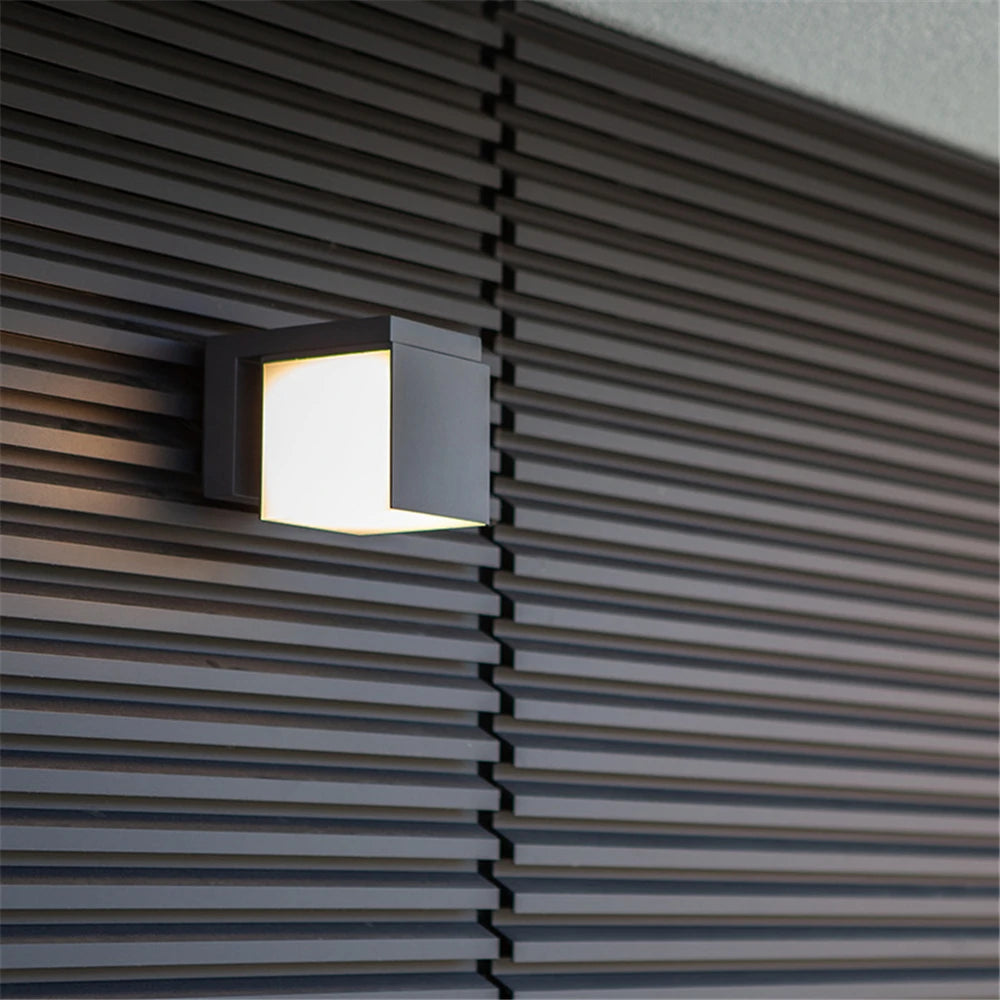applique murale led étanche extérieur éclairage moderne décoratif paysage jardin allée - vue 4 sur 11