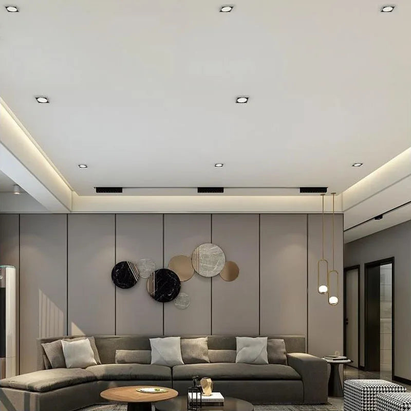 spots led encastrables carrés à intensité variable pour éclairage intérieur - vue 6 sur 7