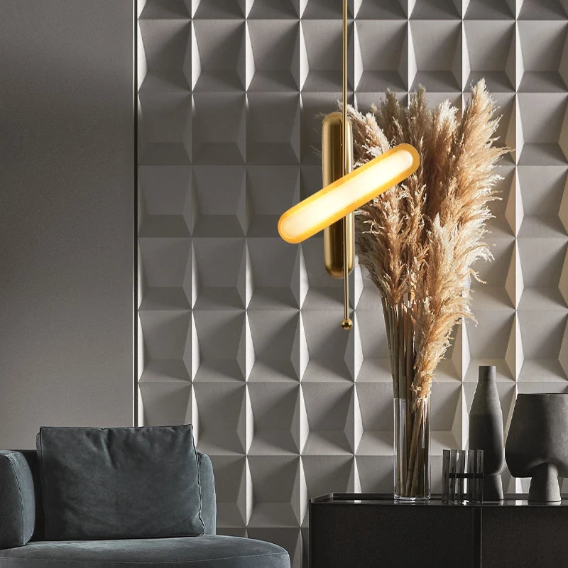 Postmodern doré Art déco doré fer verre Lustre éclairage Lustre Suspension Luminaire Lampen pour salle à manger - vue 5 sur 12