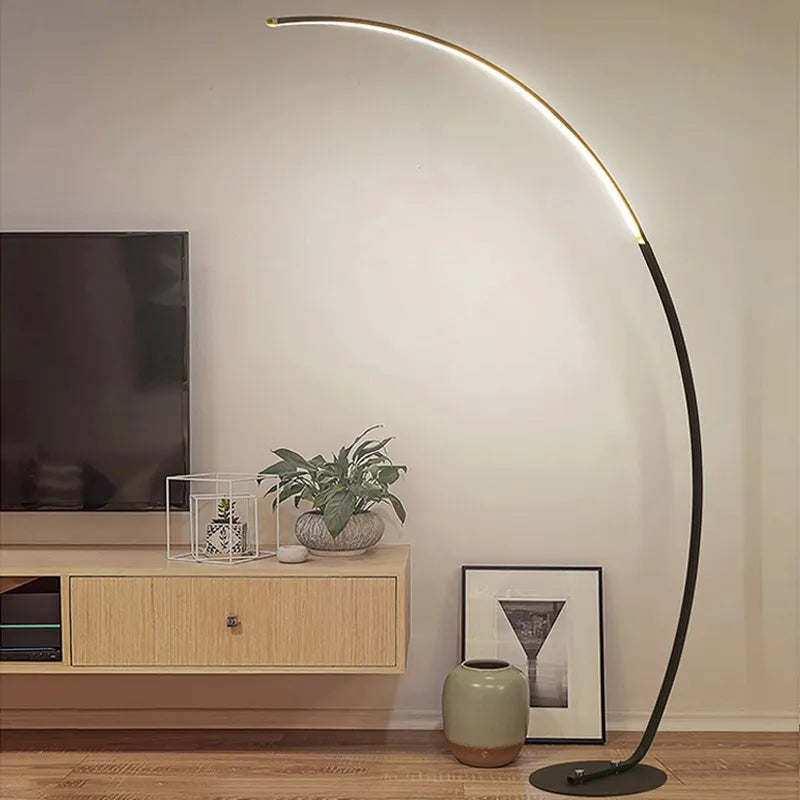 Lampadaire LED à arc moderne nordique - vue 6 sur 8
