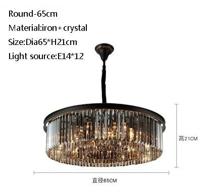 lustre moderne en cristal pour restaurant et bar élégant - vue 14 sur 15