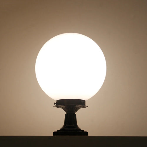 lampe pilier extérieure boule décorative pour éclairage jardin - vue 5 sur 9