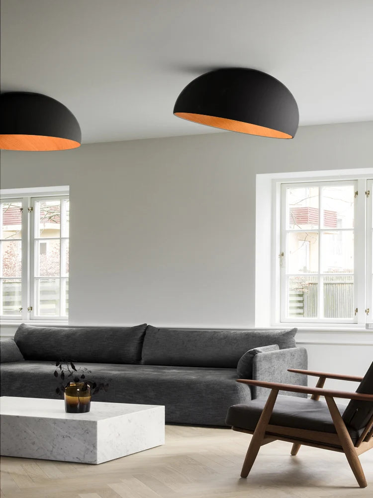 Moderne Simple bois LED lustre lumière balcon couloir créatif grain de bois lampe d'intérieur chambre Luminaires couleurs blanc ou noir - vue 4 sur 14