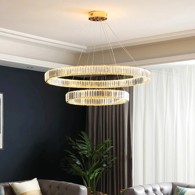 lustre moderne en cristal design haut de gamme élégant et raffiné - vue 3 sur 18