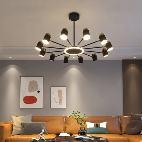 lustre nordique moderne pour éclairage intérieur décoratif - vue 5 sur 11