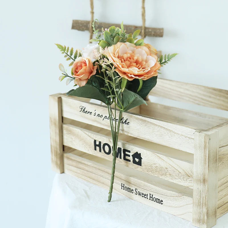 bouquet de pivoines artificielles pour mariage et décoration - vue 4 sur 12