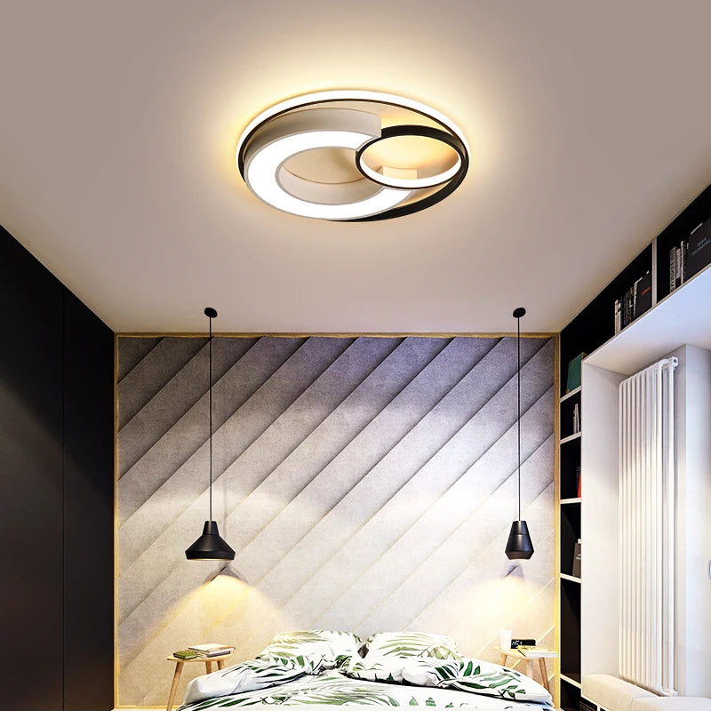 plafonnier rond au design nordique pour intérieur moderne - vue 5 sur 10