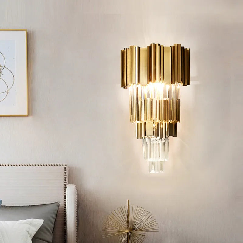 applique murale en cristal pour décor créatif rétro et moderne - vue 3 sur 20