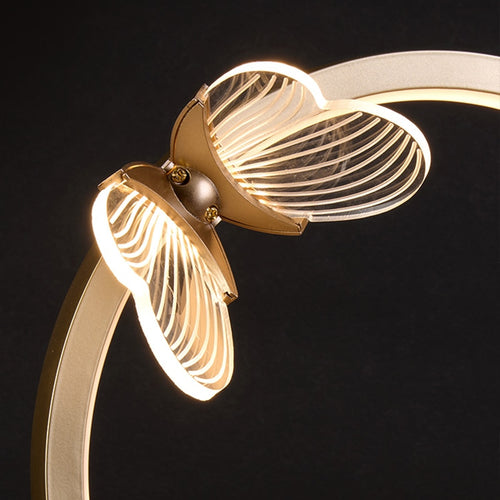 Lampe à poser design LED métallique doré Papillon - vue 8 sur 8