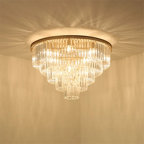 plafonnier moderne en cristal pour décoration élégante intérieure - vue 5 sur 7